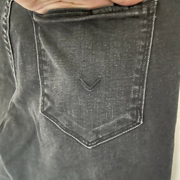 HUDSON Natalie Ridley Womens Jeans Sz 25 Black Skinny Goth Midrise Ankle - Picture 13 of 14